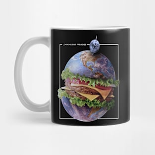 Planet earth hamburger food Mug